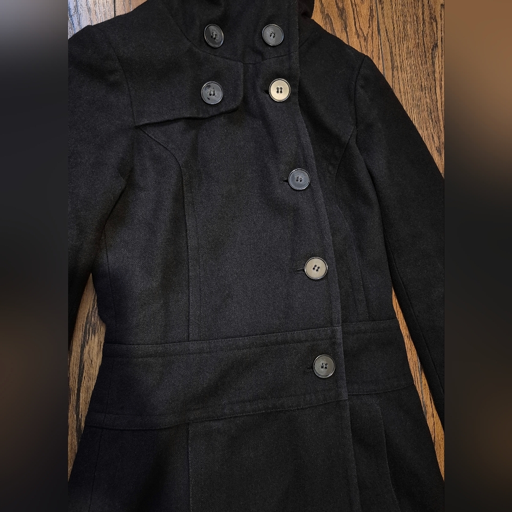 Simons Wool Coat XS Black - Picture 4 of 7